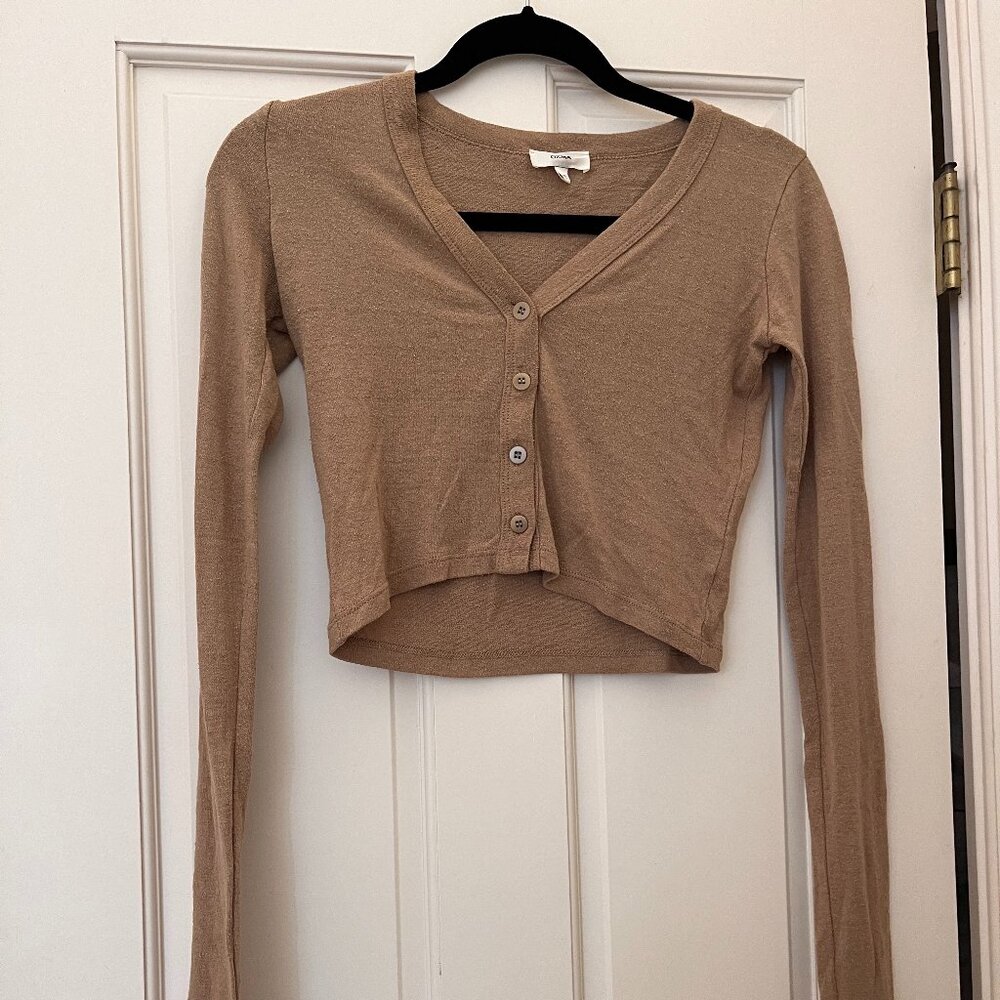 Ozma Rae Cardigan, Silk Noil Jersey, Tea